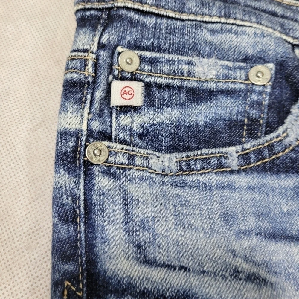 AG Adriano Goldschmeid The‎ Stilt Crop Jeans Distressed Look Size 29